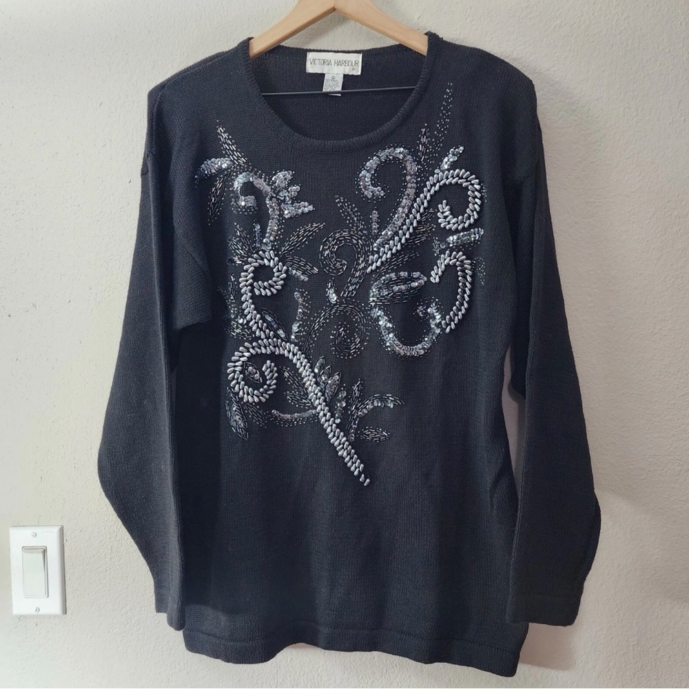 Vintage Victoria Harbour -‎ Beaded Sweater